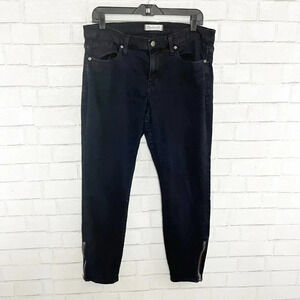 Madewell Black Skinny Skinny Medium Rise Jeans Women's Waist Size 32